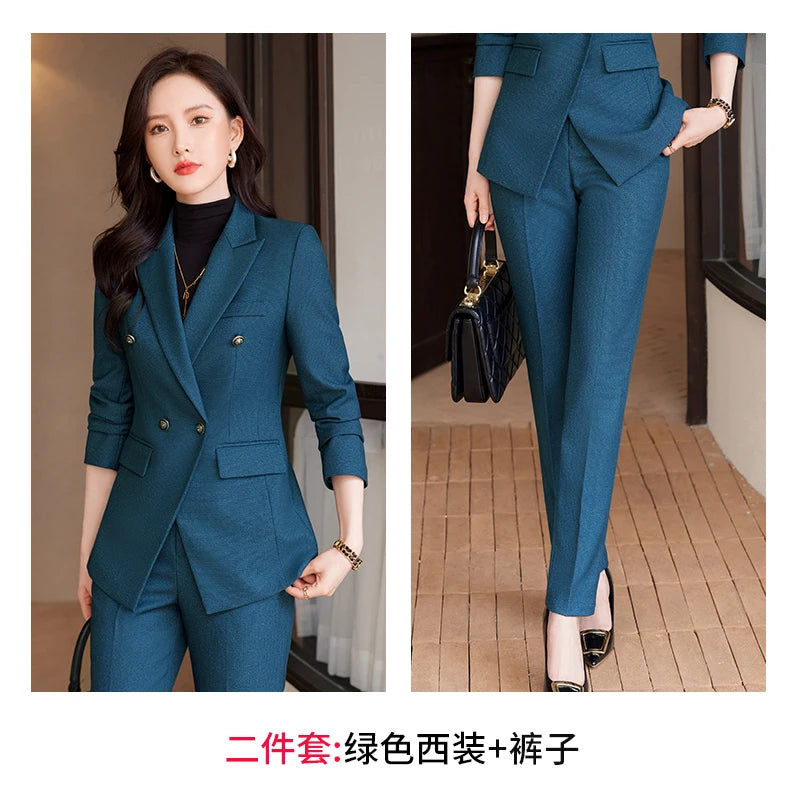 Women's Professional Suit Pantsuits, Highest Temperament to Make You Unique, Autumn and Winter Fashion, New