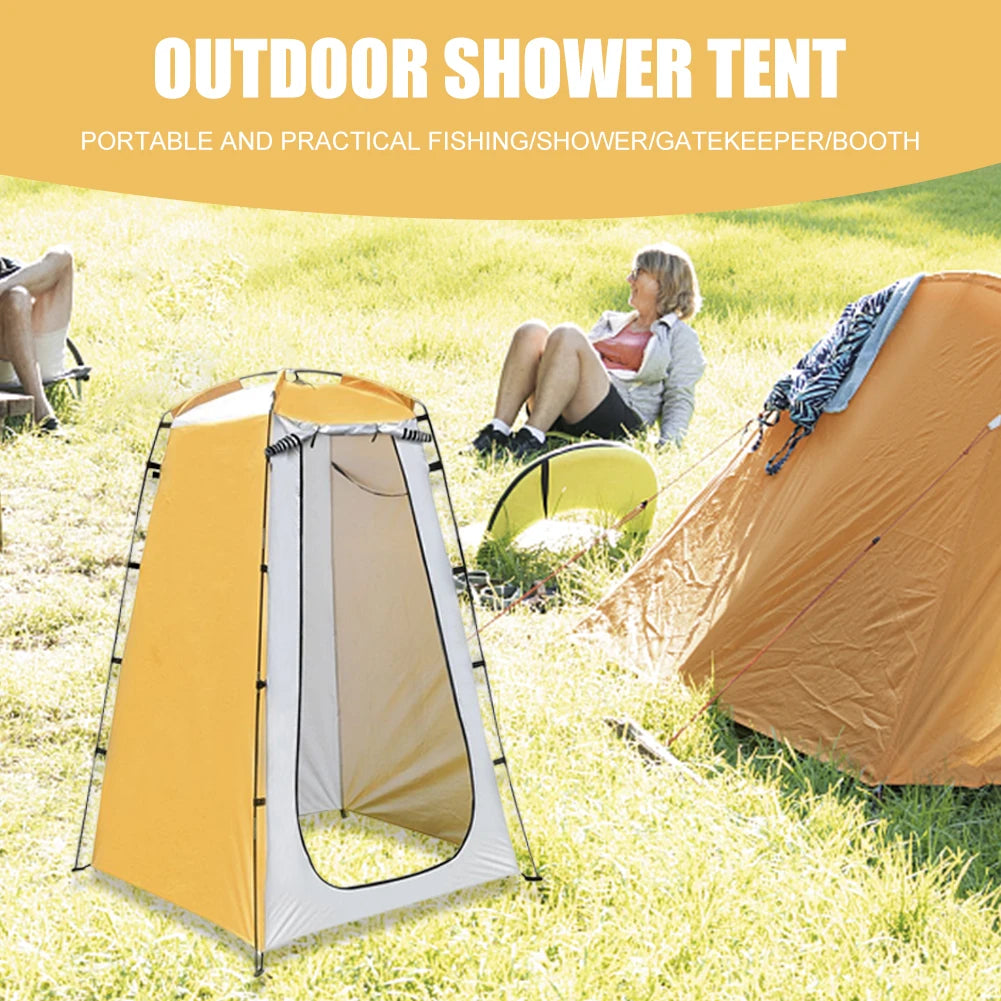 Dressing Room Mobile Toilet Tent Folding Sunshade Bathing Tents Waterproof UV Protection Tear-resistant for Hiking Travel