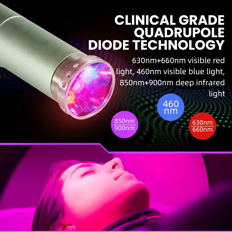 Red Lights Therapy Face Home Use Beauty Devices Cold Sore Canker Sore Treatment Infrared Light Therapy Wand For Body Pain Relief