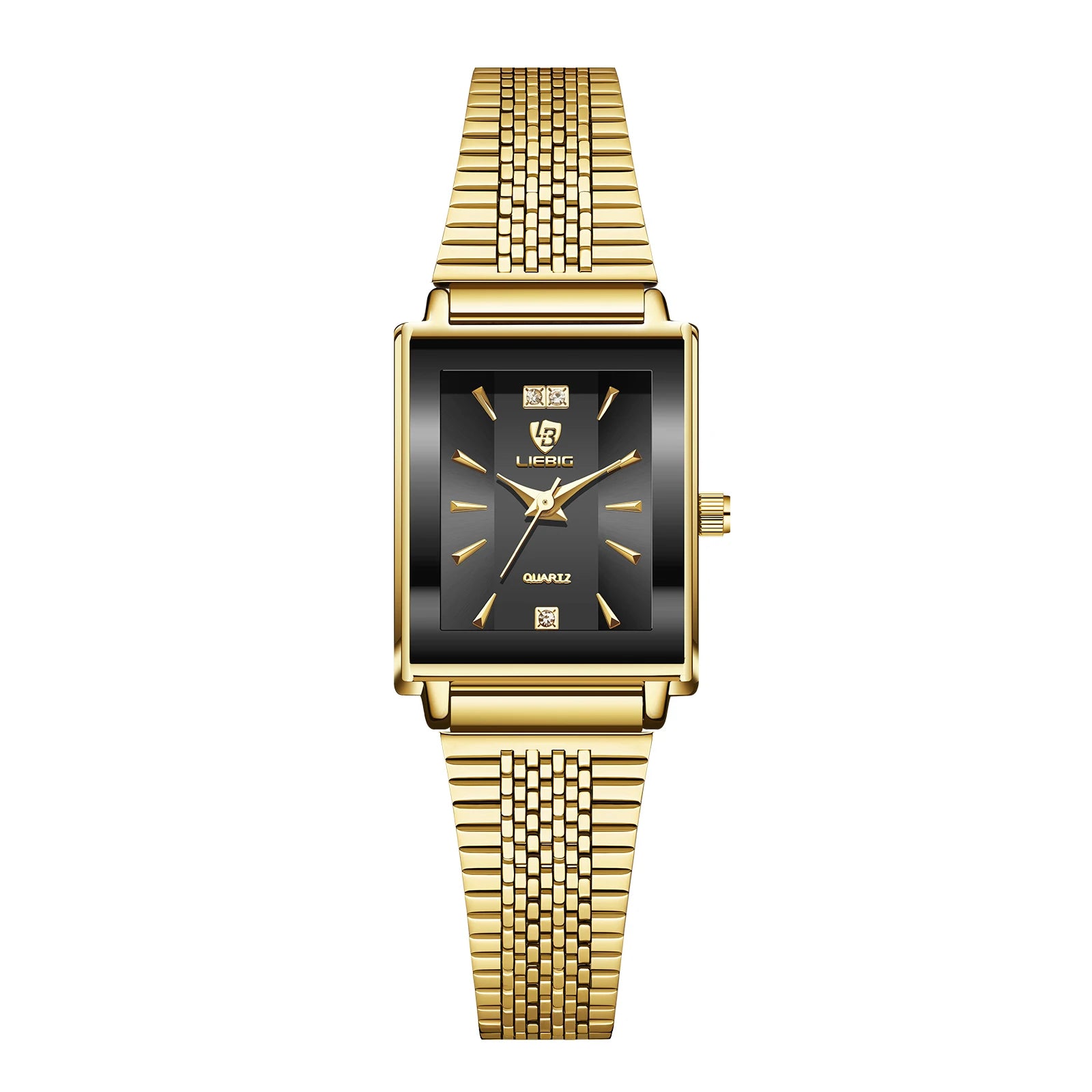 LIEBIG Elegant Quartz Wristwatches Simple Fashion Stainless Steel Strap Time Automatic Watches For Women Relogio Feminino
