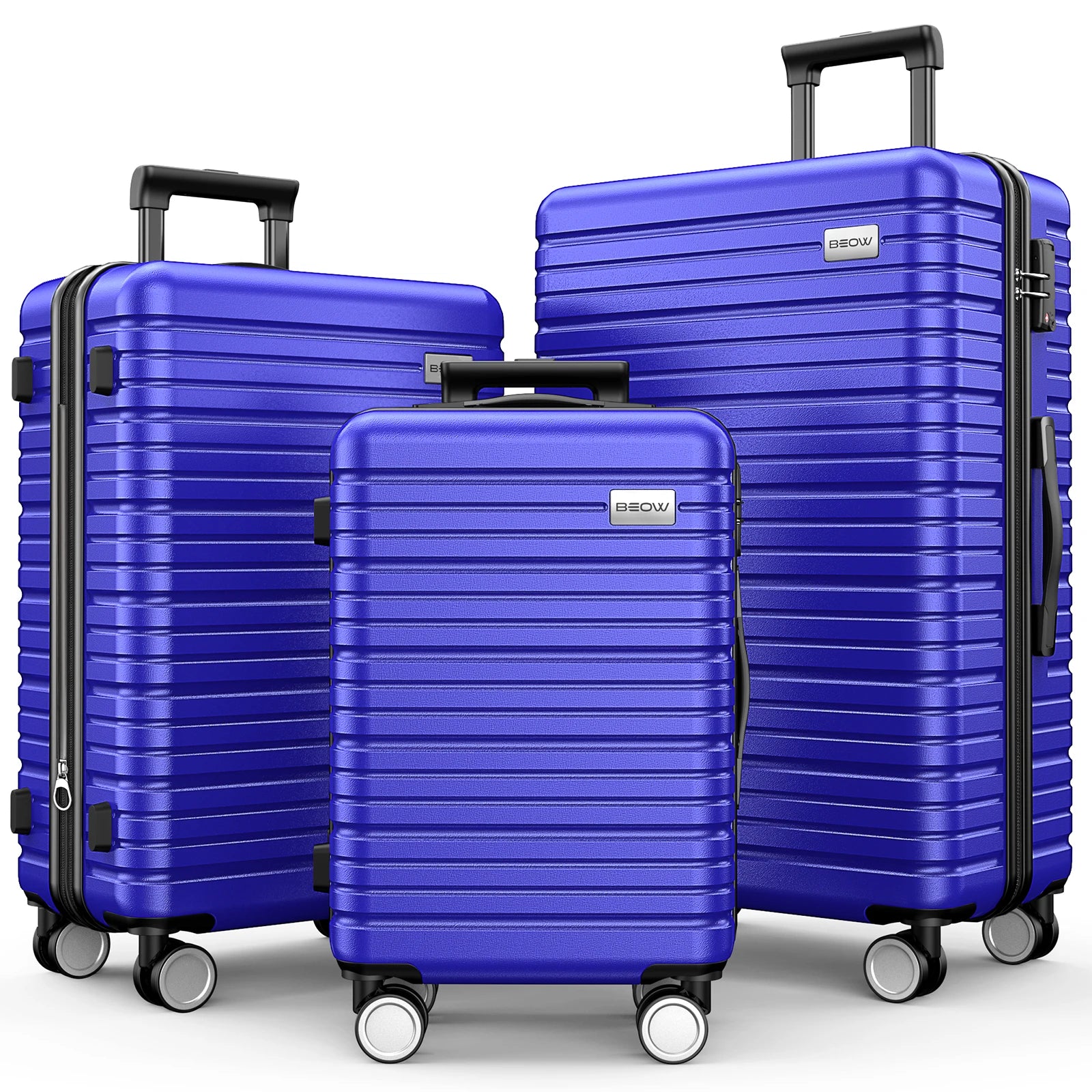 Luggage Sets 3 Piece 20/24/28 Inch Expandable Hardside Lightweight Durable Suitcases with Spinner Wheels, TSA Lock For Women Men