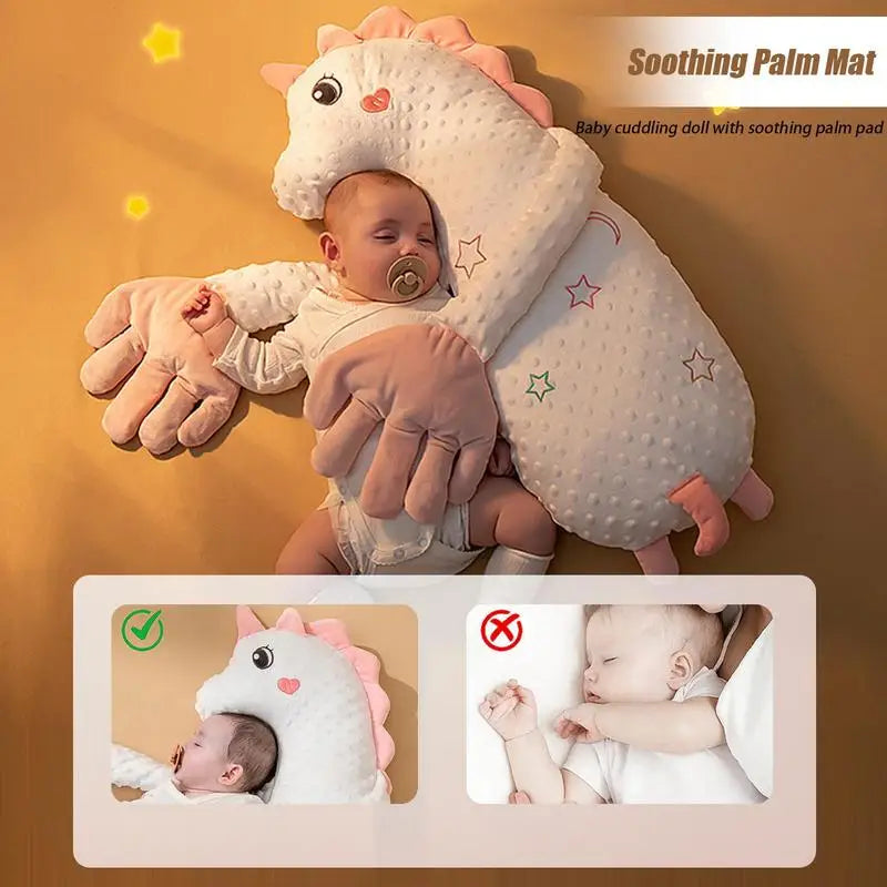 Baby Sleeping Patting Doll Pillow Soothing Baby Sleep Aid Electric Palm Baby Pillows Remote Control Hand Palms for Toddler