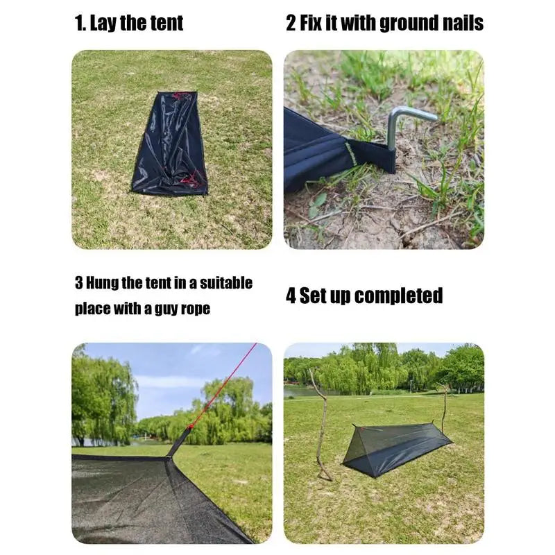 Outdoor Camping Tent Ultralights Mesh Tent Insect Repellent Net Tent Guard Foldable Camping Tent For Outdoor Activities