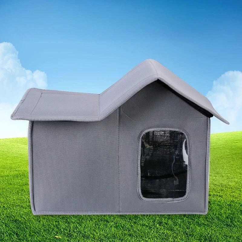 Outdoor Cat House Waterproof Pet House Foldable Storage Dog House Washable Cat House Not Easy To Collapse Windproof Pet Nest