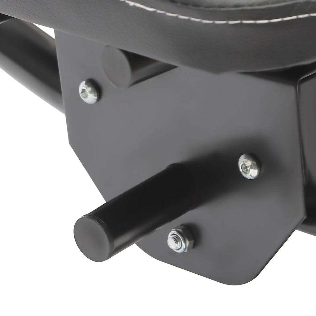 Foldable Ab Machine, 0-180° Rotation, Carbon Steel, 330lbs Capacity, Silent Rollers