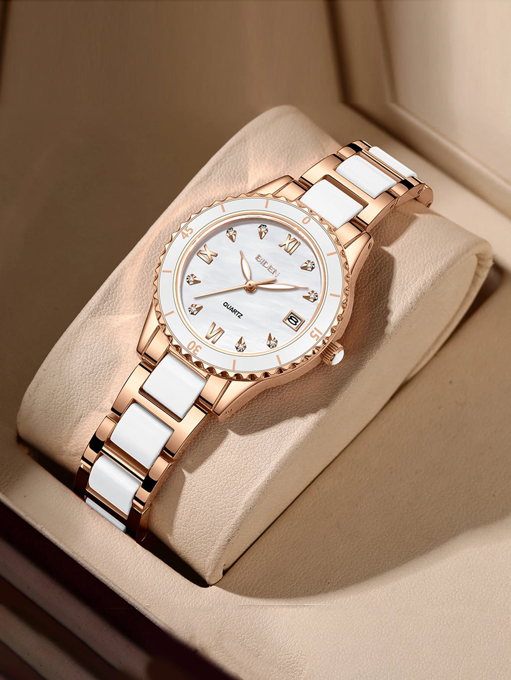 BIDEN Women's Wristwatch Luxury Brand Watch for Women Elegant Bracelet Waterproof Fashion Quartz Ladies Watches Reloj Para Mujer