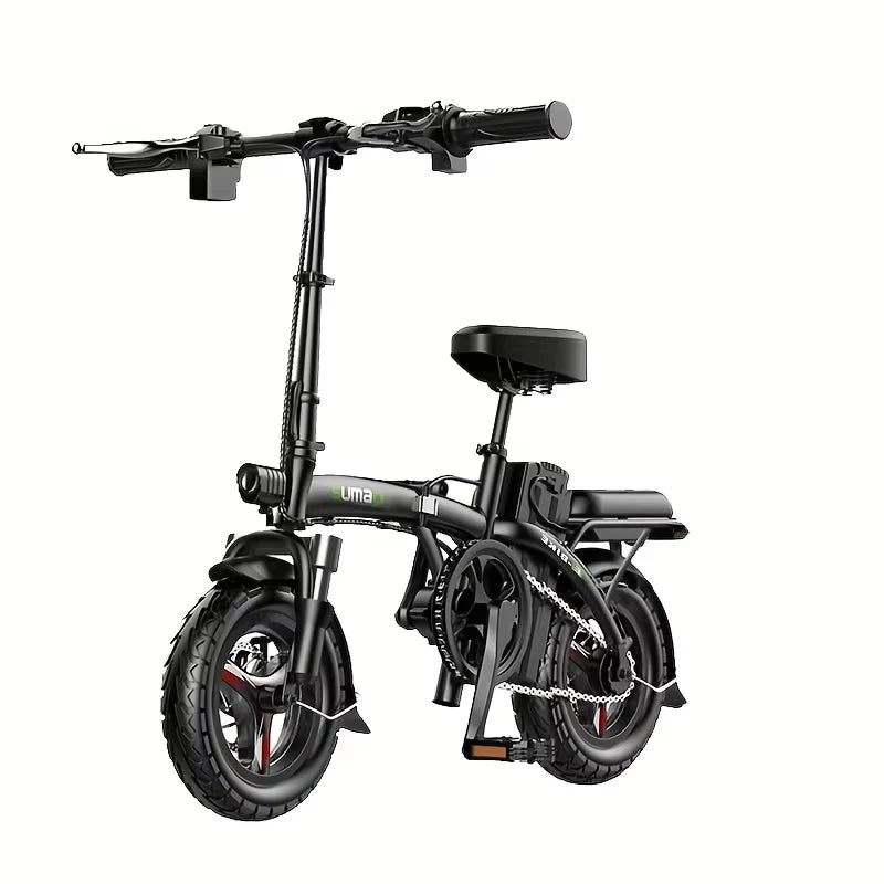 14 Inch Folding Electric Bike Commuter 400W Motor 48V 20Ah Removable Battery, 45 Miles Electric Bicycle for Adults, Cruise Ebike