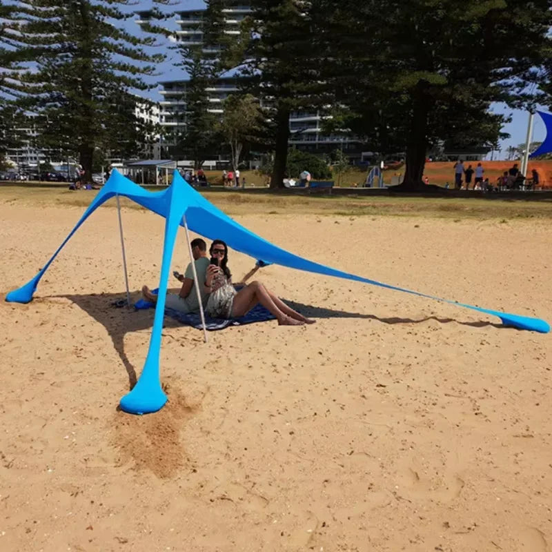 Camping Tent Windproof Pop Up Awning Outdoor Beach Sun Shade UV Ultralight Beach Canopy Tents for Camping Fishing Picnics