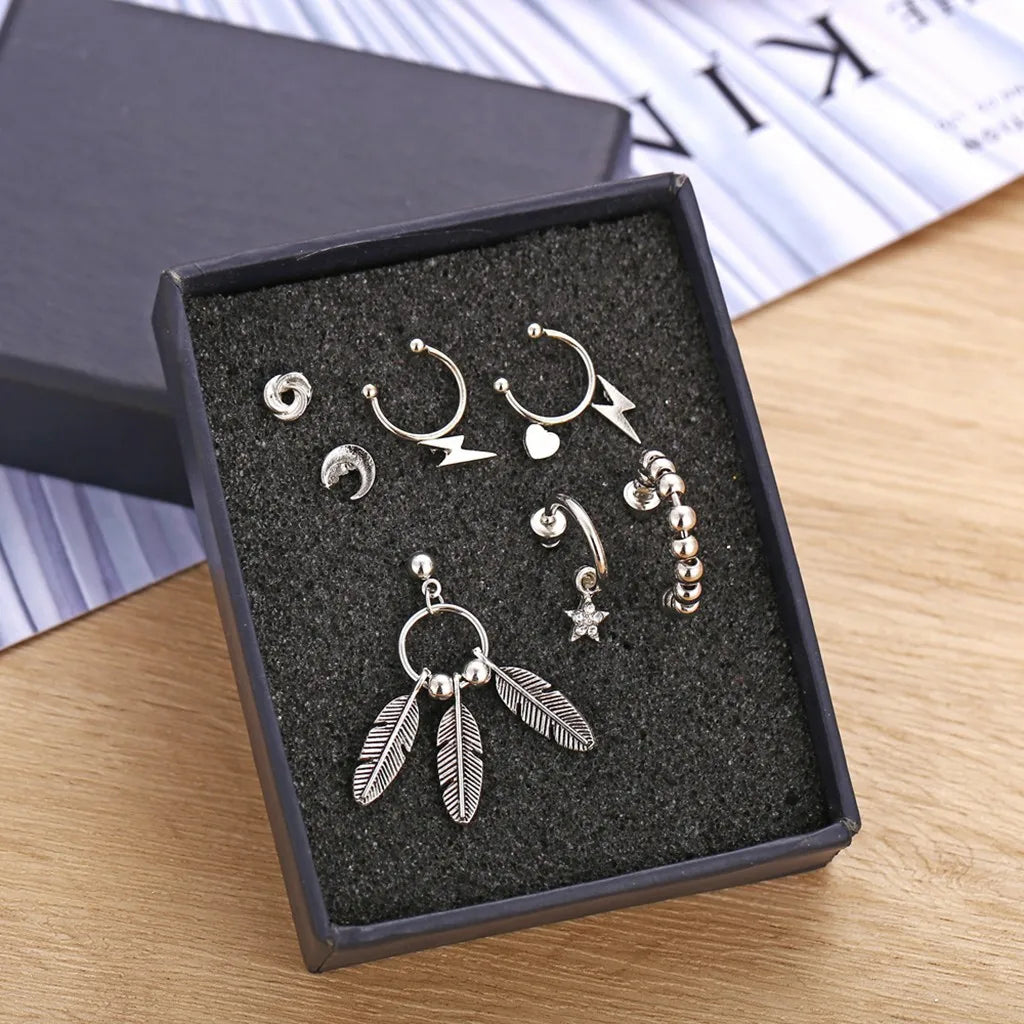 925 Sterling Silver Ear Needle Fashion Hoop Earrings White Crystal Luxury Women'S Silver Earrings Wedding Women'S Jewelry Gift