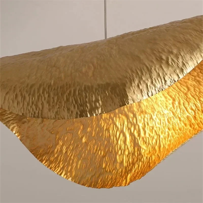 Nordic Gervasoni All Copper Pendant Lamp Creative Living Room Coffee Shop Dining Room Decoration Lotus Leaf Lamp