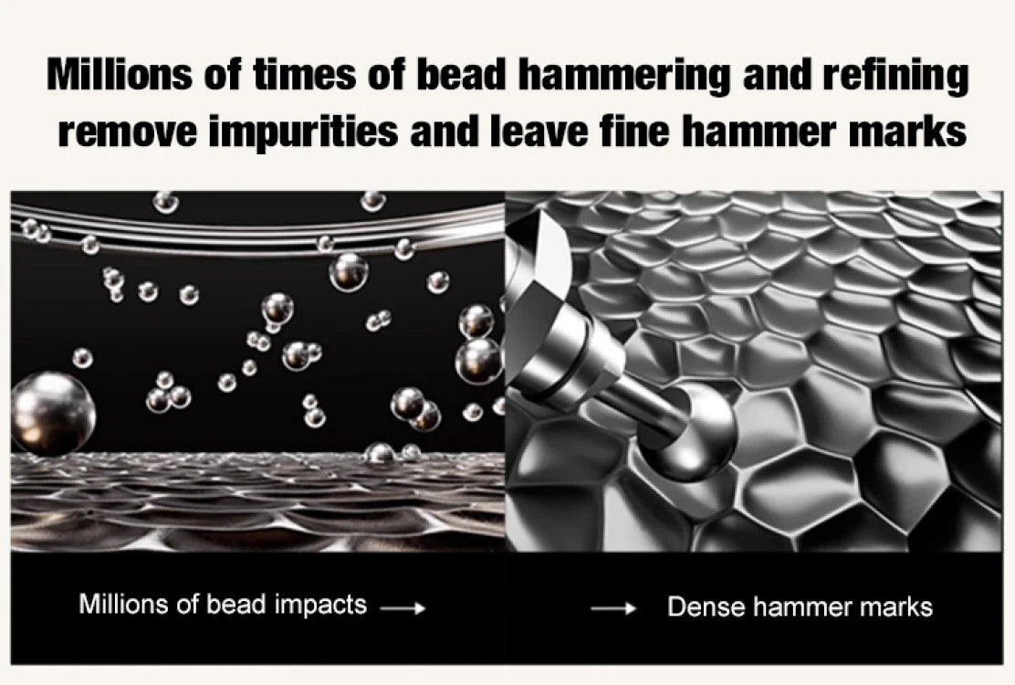 Big Belly Pot Household Hand Hammered Traditional Deepened Non-stick Iron Pot Multipurpose Uncoated Small Frying Pan with Lid