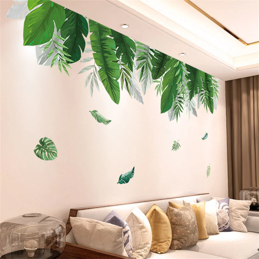 Living Room Flower Background Wall Stickers Bedroom Room Wall Decoration Stickers Wallpaper Self-adhesive Stickers Home Decor