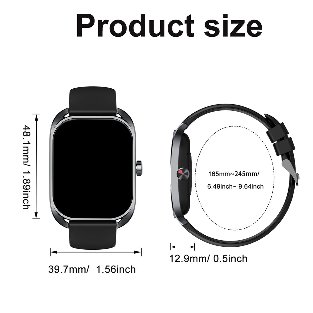 Smart watch, can answer and make calls, has message reminders, compatible with Android and iPhone