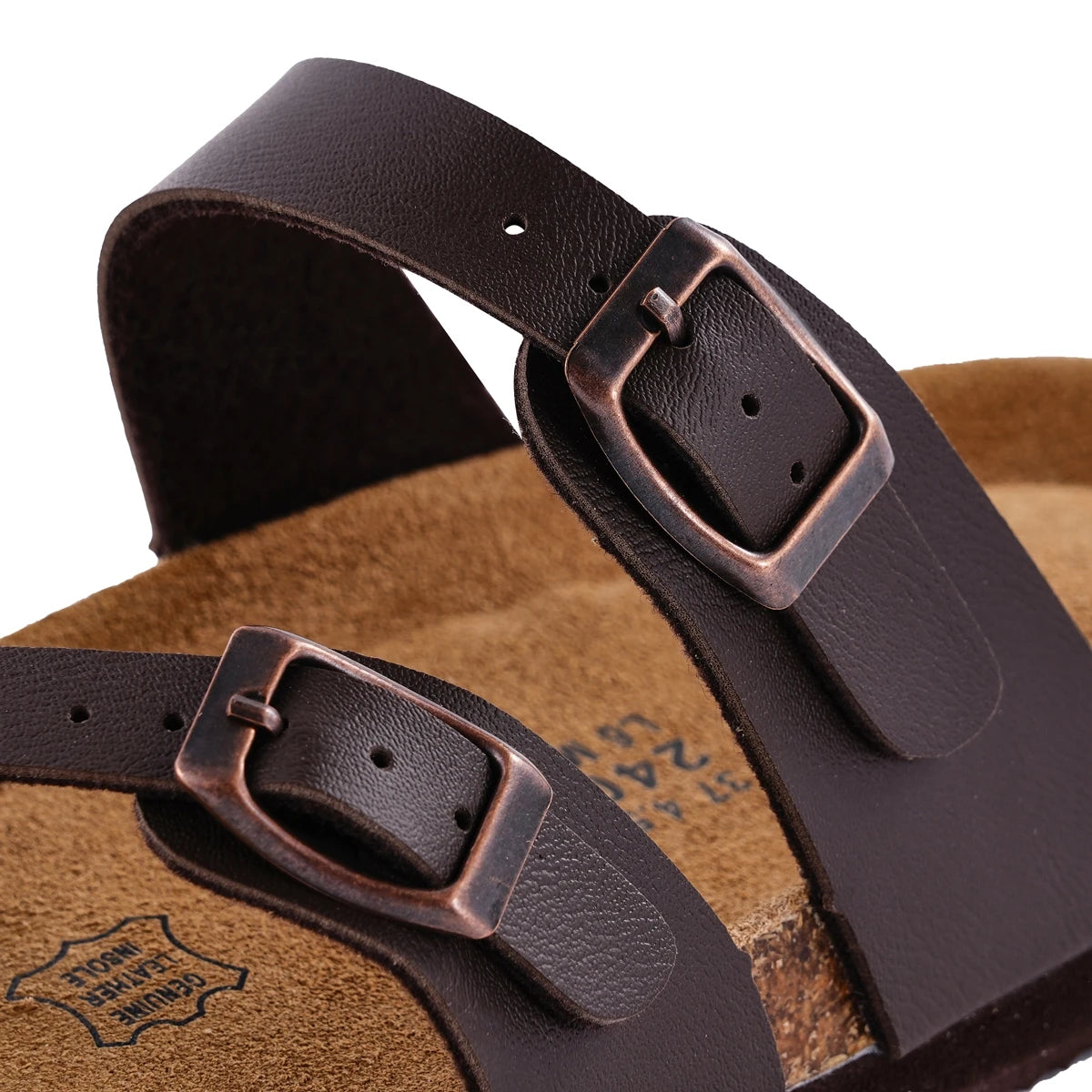 SUFU Autumn new women's cork slippers fashion sandals couple beach shoes outdoors wear solid color