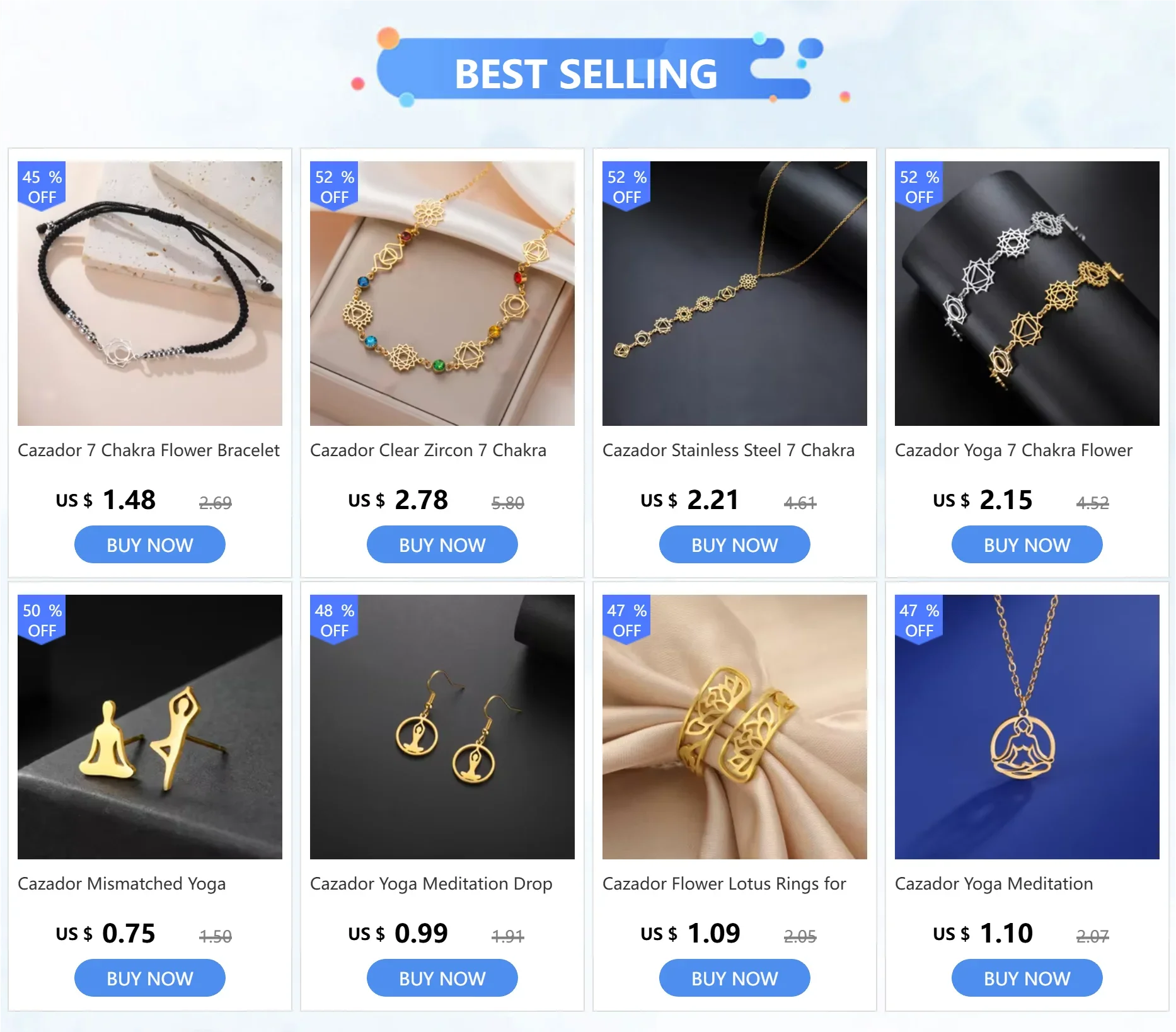 Cazador Stainless Steel 7 Chakra Flower Pendants Necklaces for Women Yoga Meditation Jewelry Amulet Necklaces Birthday Gift 2025