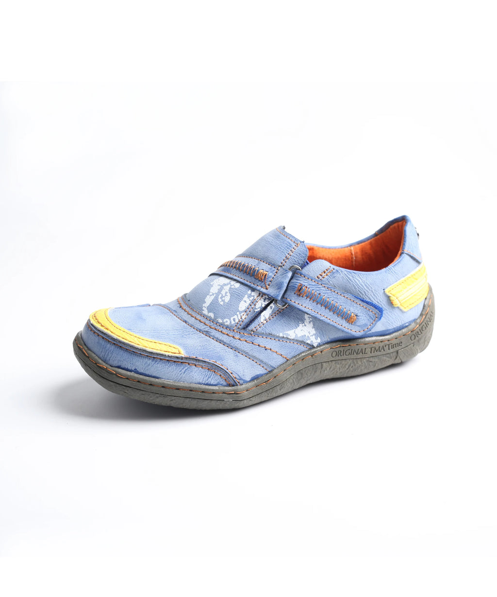 TMA EYES Women's Paneled Leather Casual Shoes Spring Autumn Collection Comfortable Footwear