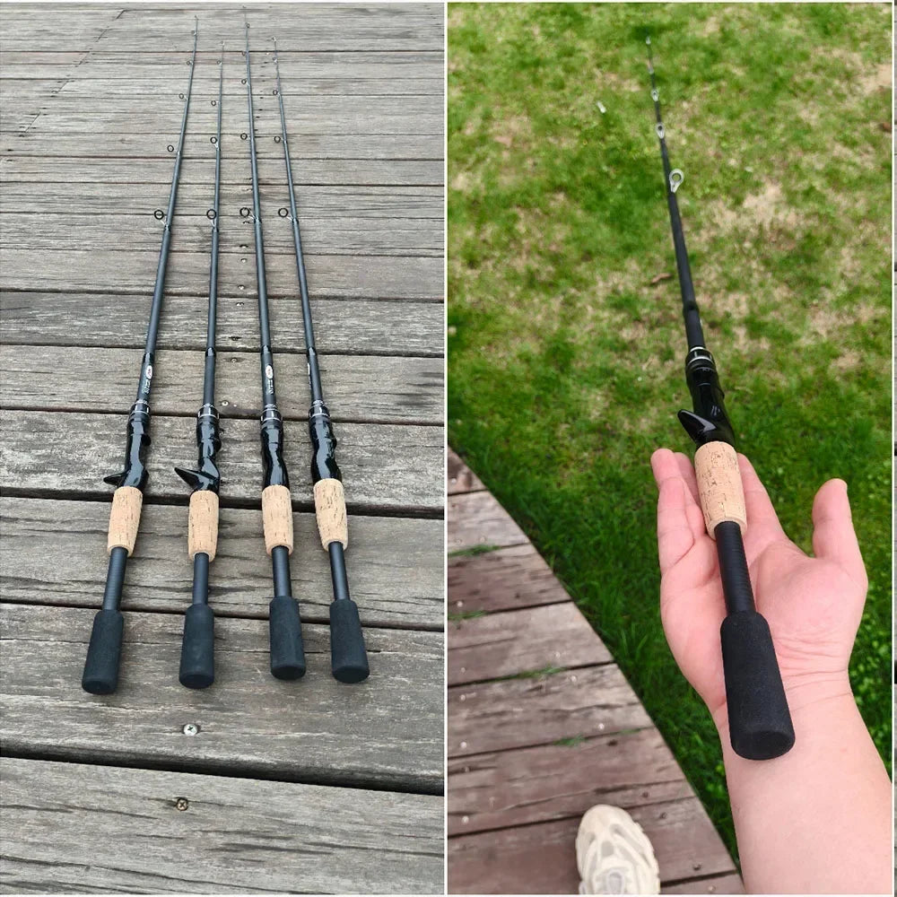 SantaKing Spinning /Casting Telescopic Fishing Rod  1.8m 2.1m Carbon Fiber Portable Travel Fishing Pole Rods