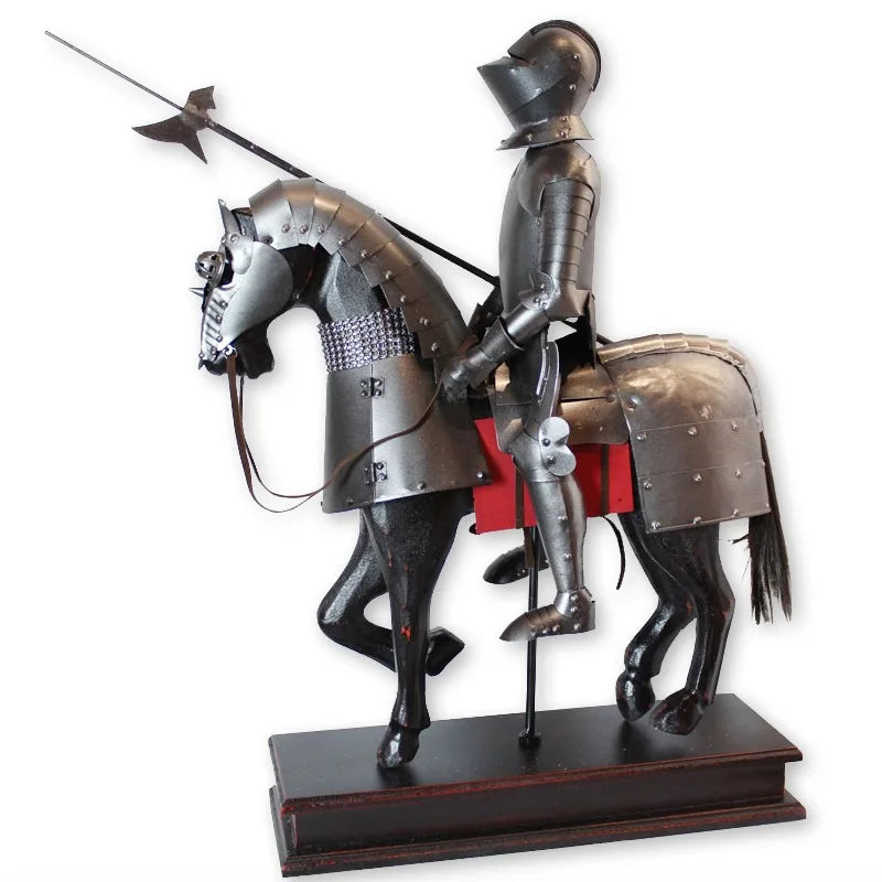 Dining Room Decor Vintage Home Decor Study Medieval European Miniatures Knight Armor Crafts Figurines Funny Gifts Accessories