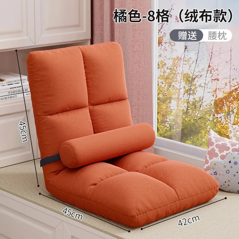 Lazy Person Sofa Single Bedroom Bay Window Tatami Folding Backrest In Bed Dormitory Sleepable And Reclining Small Sofa Cushion