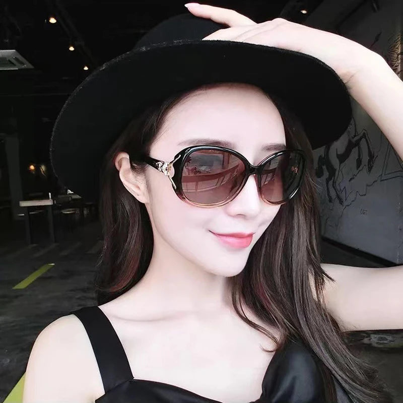 Women's Sunglasses New Simple Fashionable Versatile Trendy  Driving Vacation Sedside Luxury Brands High Quality Sunshade Glasses