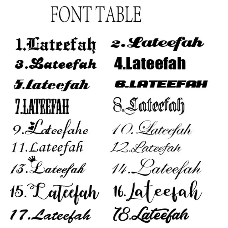 Lateefah 70MM Custom English Name Great Wall Thread Hip Hop Exaggerated Large Ear Loop DIY Letter Earrings Jewelry