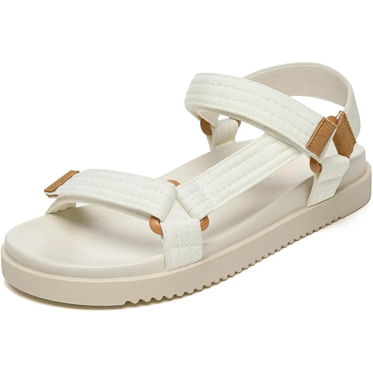 Women's Flat Sandals Comfortable Open Toe Adjustable Strap Walking Footbed Sandals