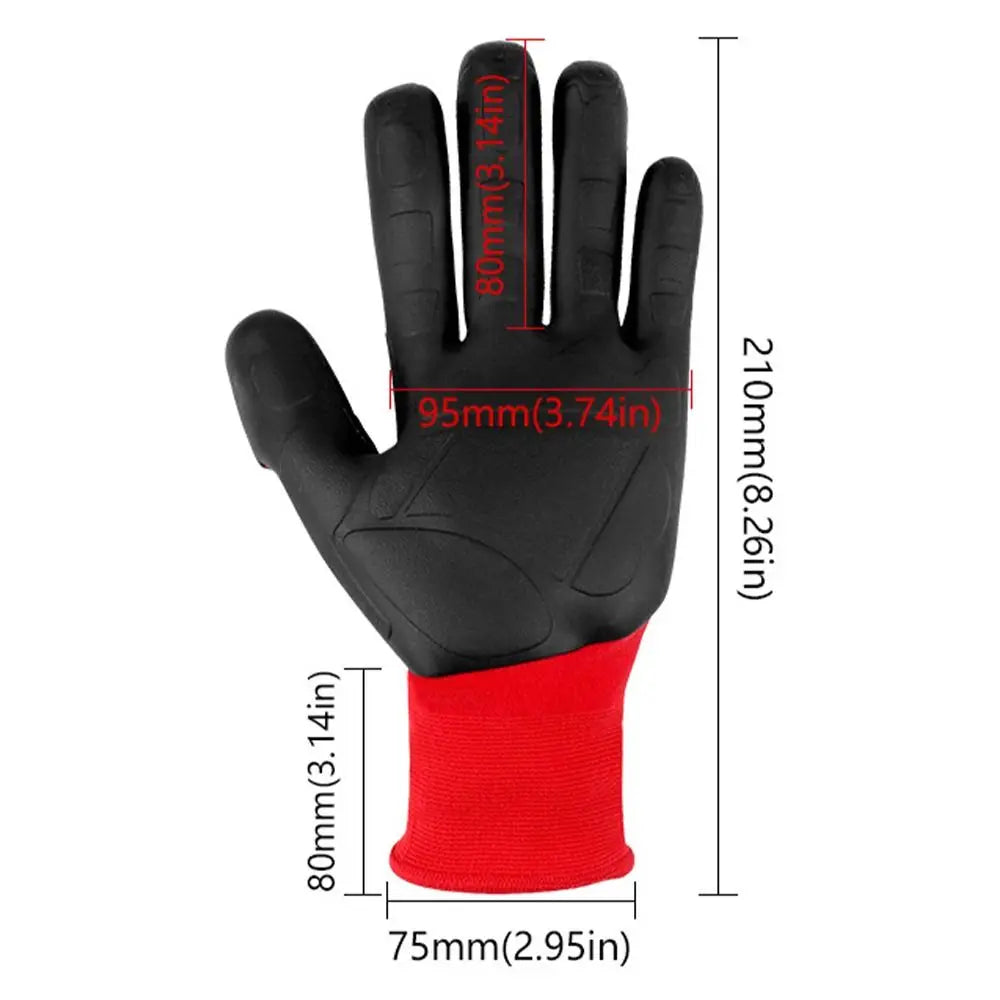 Breathable Gardening Work Gloves Nylon Waterproof Protective Gloves Non-Slip Puncture Resistant Professional Gloves Landscaping"