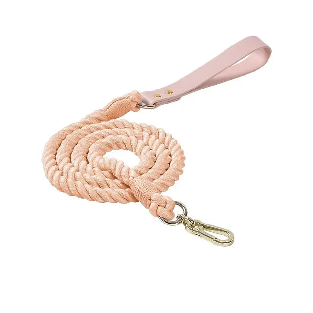 Colorful pu Leather dog Collars Pet Dog Leash Lead For Small Medium Large Dogs Pitbull Bulldog Pugs Beagle Outdoor Walking Rope