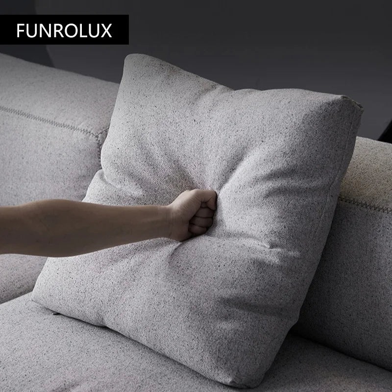 Modern fabric sofa home living room large apartment Nordic modern simple large living room high-end entry Lux sofa
