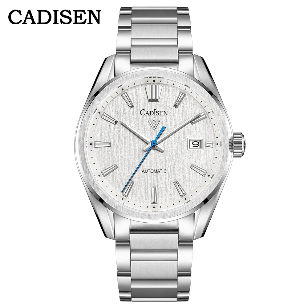 CADISEN NEW Luxury Men Mechanical Wristwatches 10Bar Waterproof Japanese NH35 Movement Automatic Watch Steel Watch for Men
