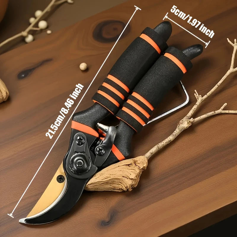 1pc Super Sharp Garden Pruning Shears Labor-Saving Design Durable Rust-Proof Blades Ideal for Fruit Branches & Grafting
