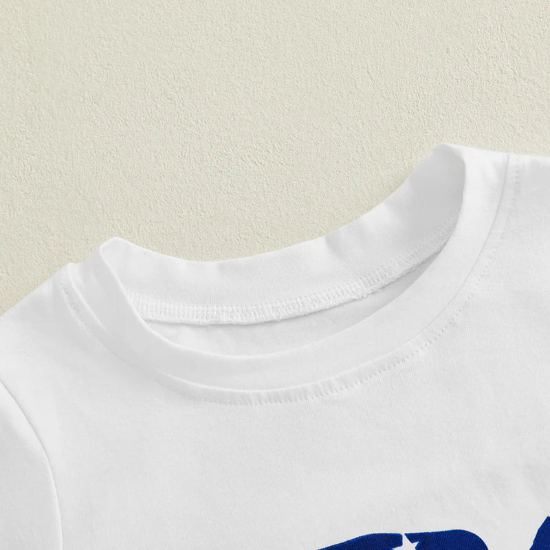 American Flag Print Tank Top and Denim Shorts 2 Piece Set for Toddler Boys 4th of July Outfit with Patriotic Vibes