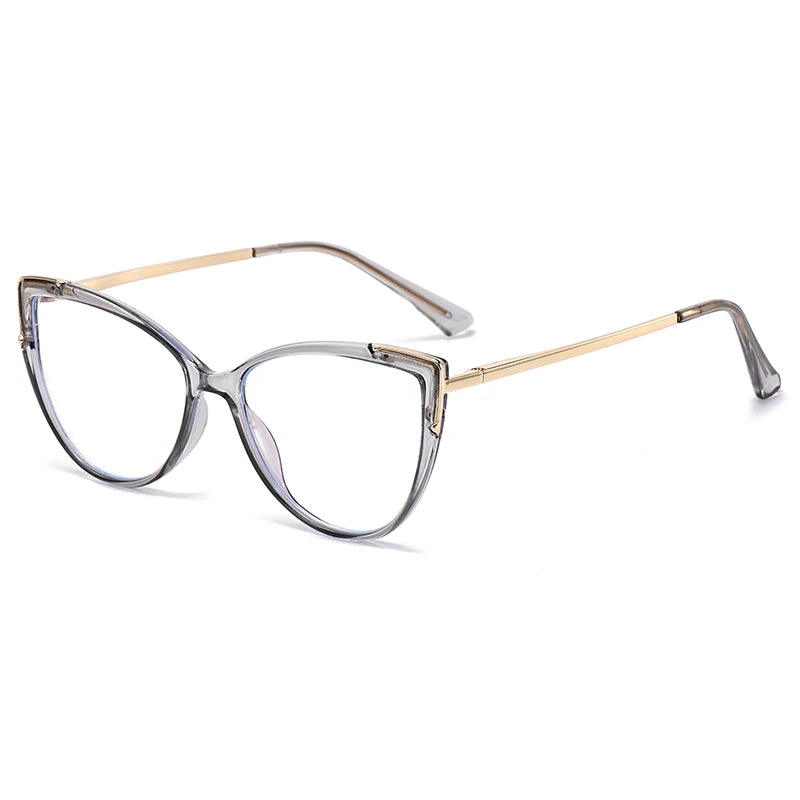 Personality Cat Eye Anti-Blue Light Spring Hinged Glasses Cross-Border Men Women Glasses Shopping Leisure Advanced Frames