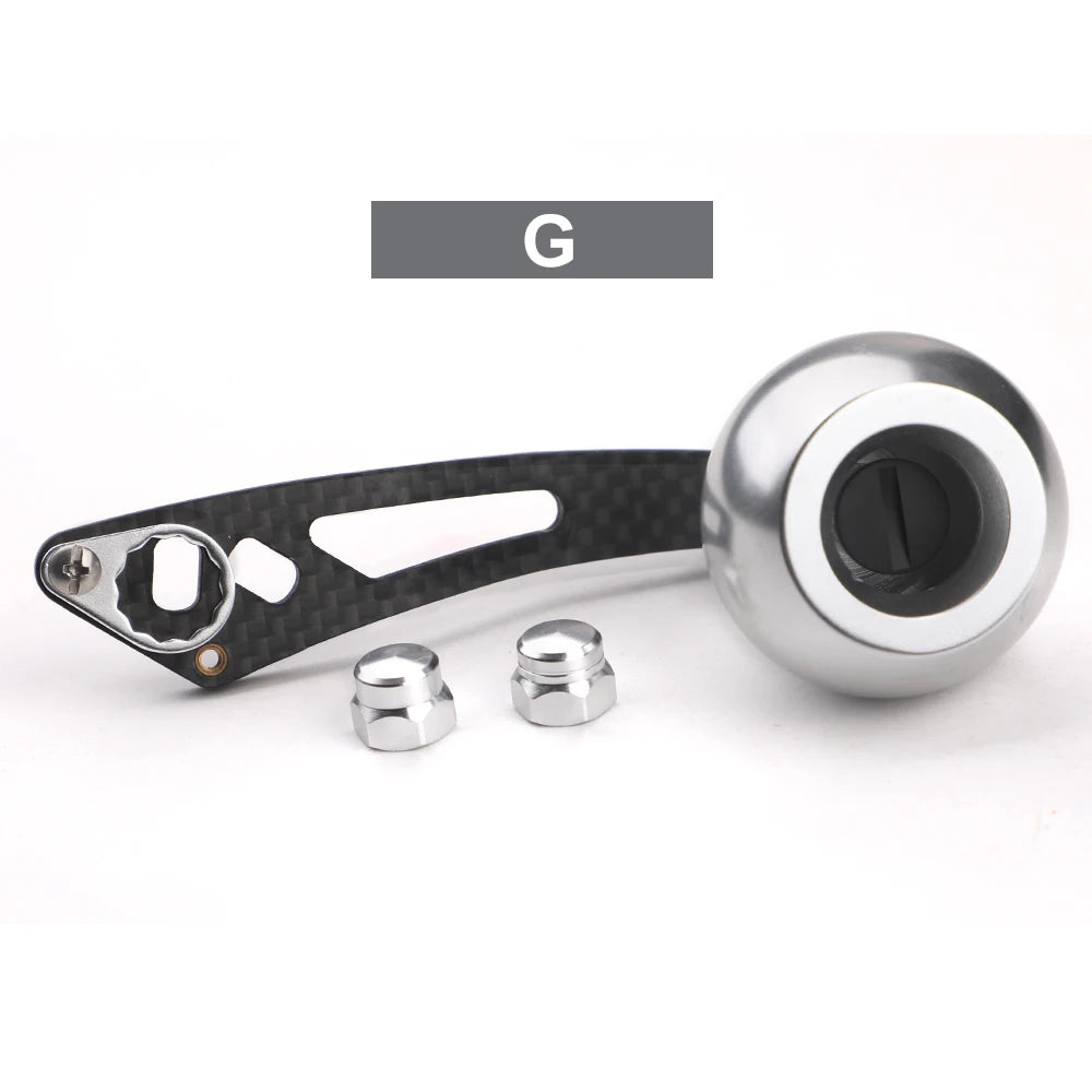 ROLLFISH Fishing Reel Handle Rocker Arm Carbon Fiber Light Weight 28g Ergonomic Design Multicolor Fishing Tools Accessories