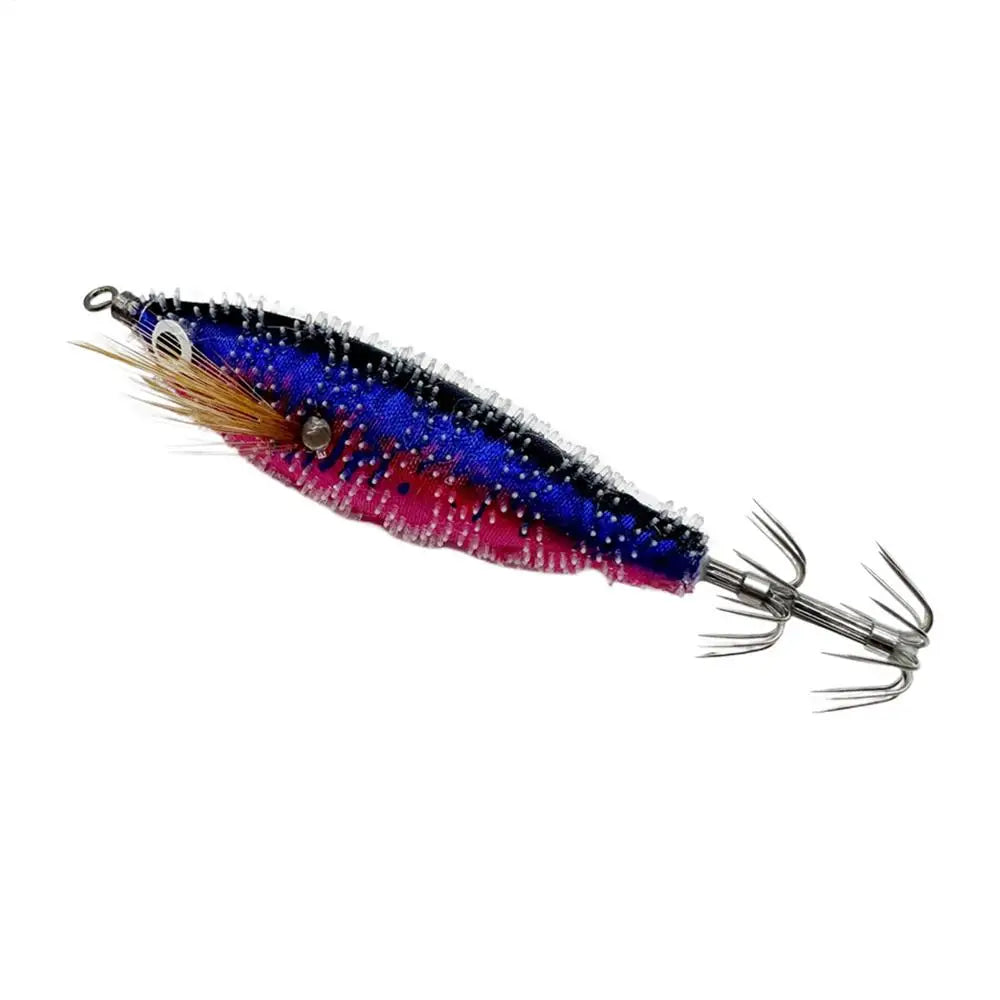 7.5cm horizontal Squid Jigs Fishing Lure Artificial Squid Hook Plated Jigging Baits For Sea Fishing Cuttlefish Luminous