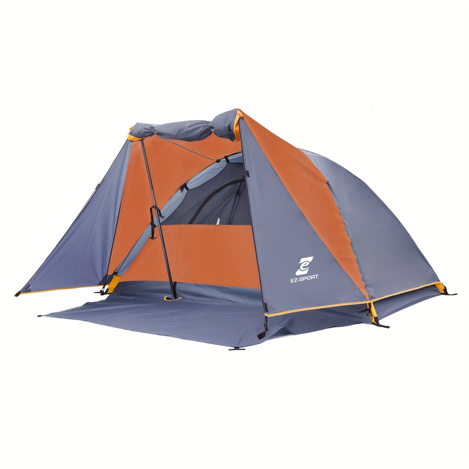 Camping Tent 2 Person, Aluminum Poles Tent with Bike Shed and Rainfly-Portable Dome Tents for Camping