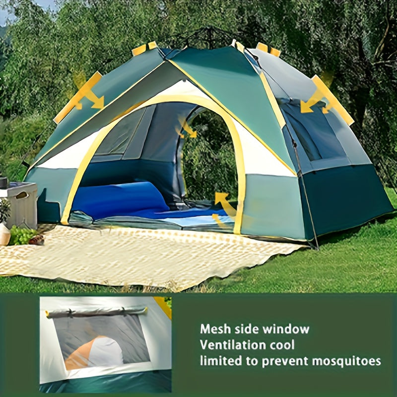 2-3 Person, Essential for Family Camping Lightweight Tent with Double Windproof Doors and Mosquito Net Suitable Hiking Backpacker, Camping Accessories And Equipment, Large Tents Outdoor Camping, Big Camping Tent, Camping Acce