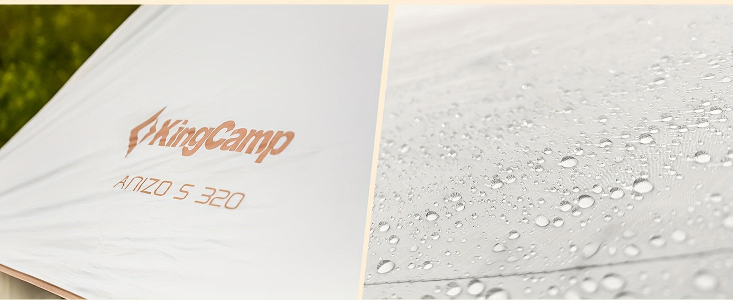 KingCamp Camping Tent 5-6 Person 4 Season Double Layers Waterproof Anti-UV Windproof Tents Family Outdoor Camping Tent