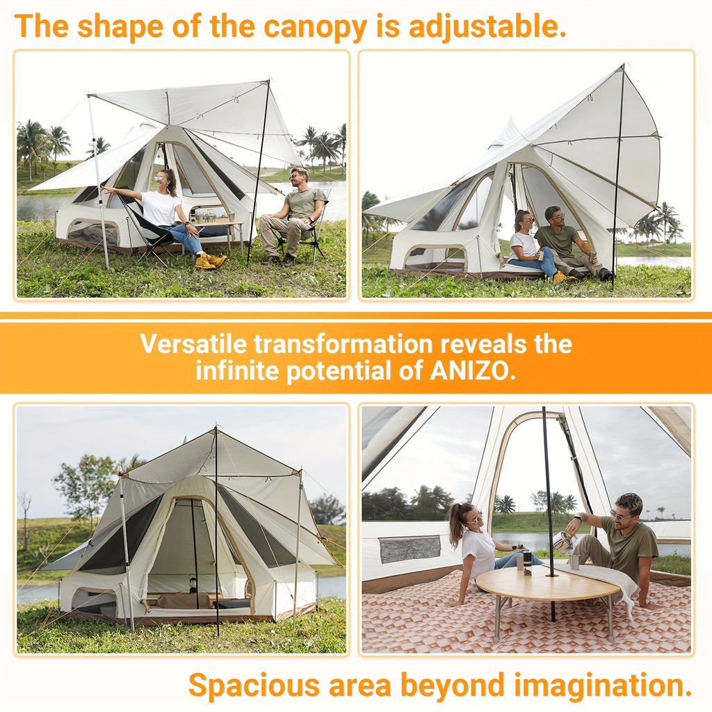 KingCamp Camping Tent 5-6 Person 4 Season Double Layers Waterproof Anti-UV Windproof Tents Family Outdoor Camping Tent