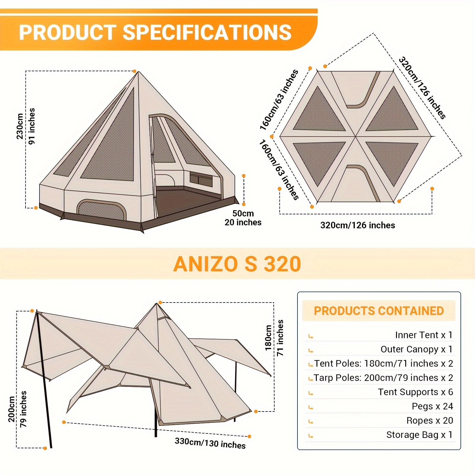 KingCamp Camping Tent 5-6 Person 4 Season Double Layers Waterproof Anti-UV Windproof Tents Family Outdoor Camping Tent