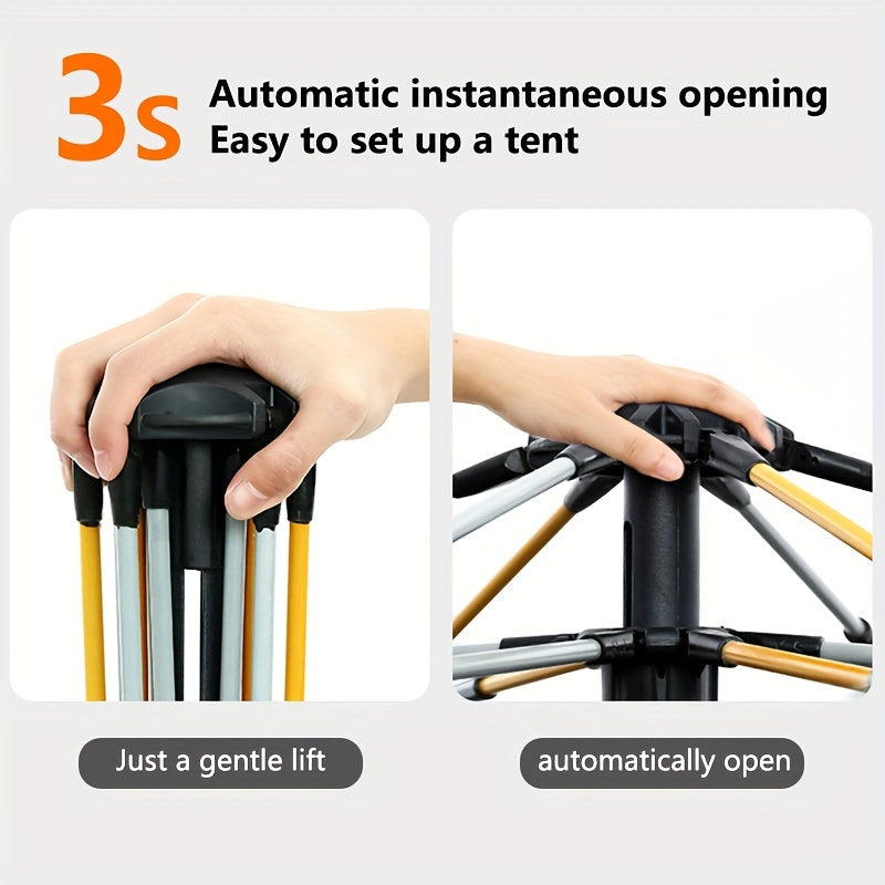 2-3 Person, Essential for Family Camping Lightweight Tent with Double Windproof Doors and Mosquito Net Suitable Hiking Backpacker, Camping Accessories And Equipment, Large Tents Outdoor Camping, Big Camping Tent, Camping Acce