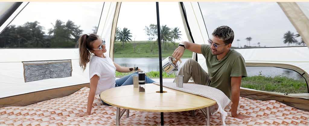 KingCamp Camping Tent 5-6 Person 4 Season Double Layers Waterproof Anti-UV Windproof Tents Family Outdoor Camping Tent