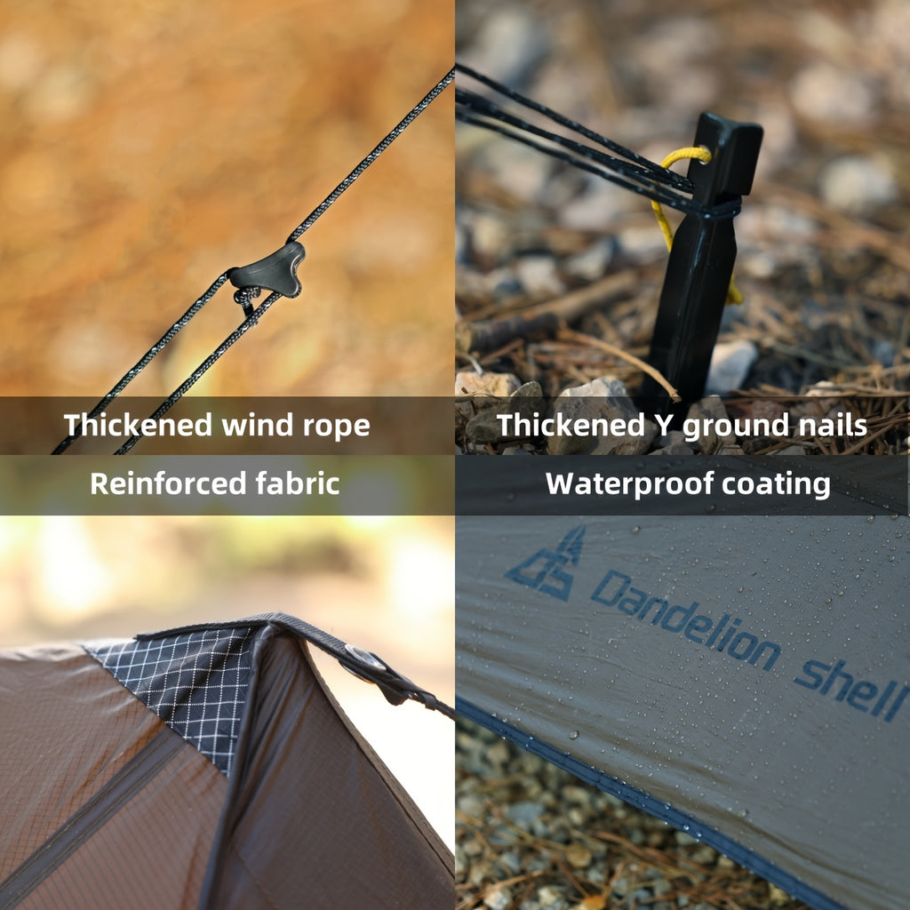 Cottage Tent -1-2 Person Hot Tent With Stove Jack - 4 Season Winter Camping Tent, Waterproof & Windproof, Lightweight 82x59x47 Inches | Ideal For Backpacking, Camping, Hiking, Hunting, Fishing | Hot Tent, Hot Tents For Campin