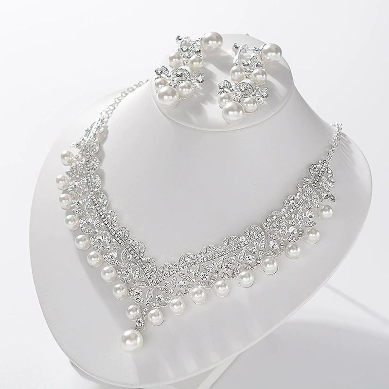 Wedding Jewelry Sets for Bride Bridesmaid Women Necklace Earrings Set Gift for Mother Friend Wife Daughter Sister Party Prom Jewelry