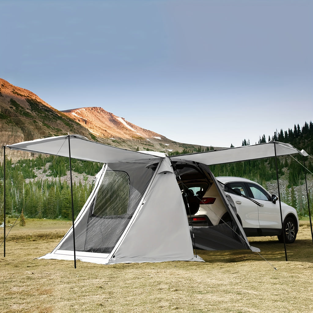 SUV Car Tent, Tailgate Shade Awning Tent for Camping, Vehicle Camping Tents Outdoor Travel