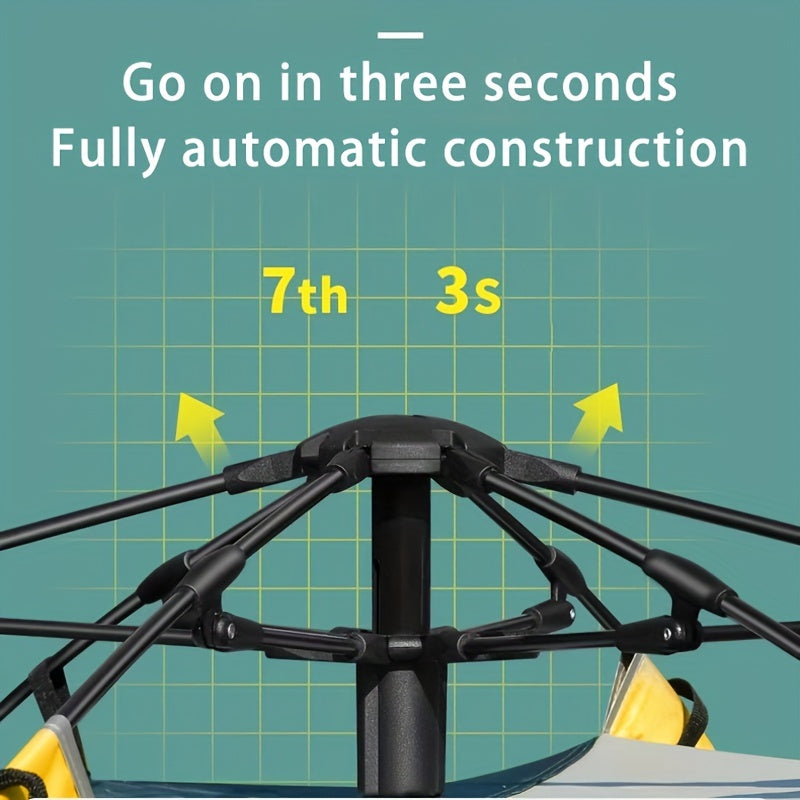 2-3 Person, Essential for Family Camping Lightweight Tent with Double Windproof Doors and Mosquito Net Suitable Hiking Backpacker, Camping Accessories And Equipment, Large Tents Outdoor Camping, Big Camping Tent, Camping Acce