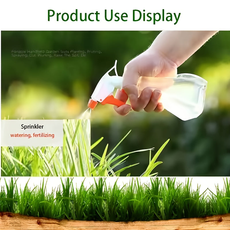 Garden Tool Set, 10 Piece Aluminum Hand Tool Kit, Garden Canvas Apron with Storage Pocket, Outdoor Tool, Heavy Duty Gardening Work Set with Ergonomic Handle, Gardening Tools for women men